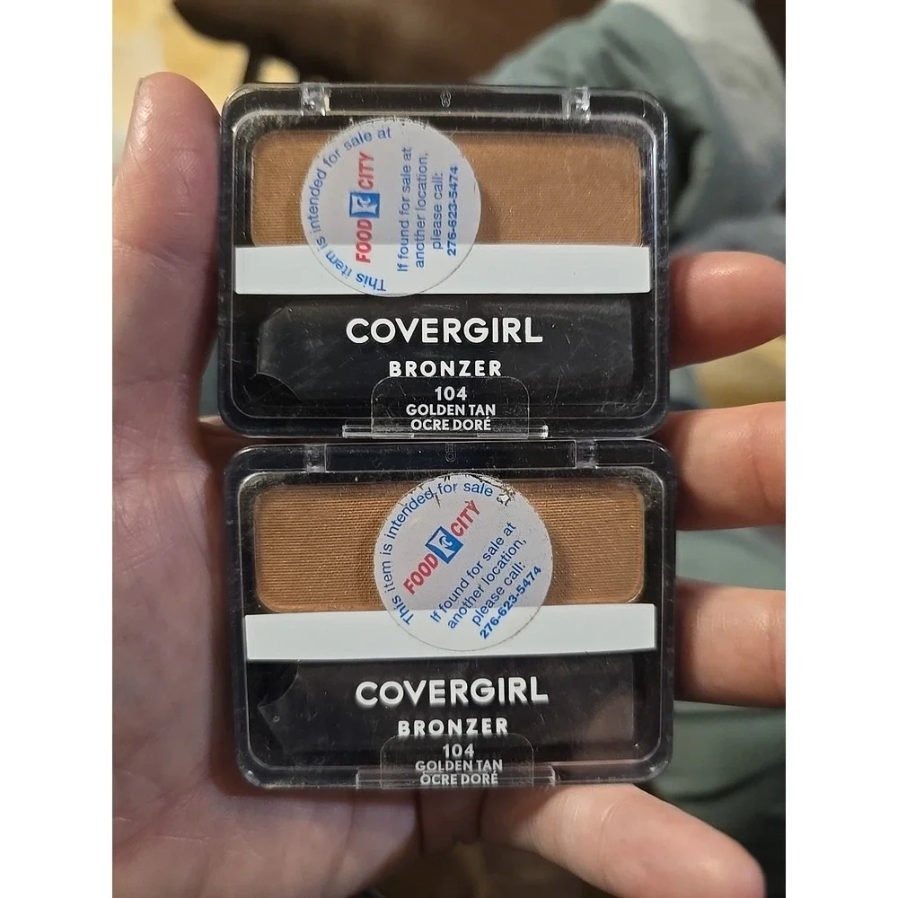 Covergirl Cheekers Bronzer #104 Golden Tan ( Sealed ) - 2 Pack Lot New